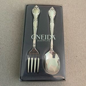 Oneida 2 Piece Infant Silver Plated Cutlery Set